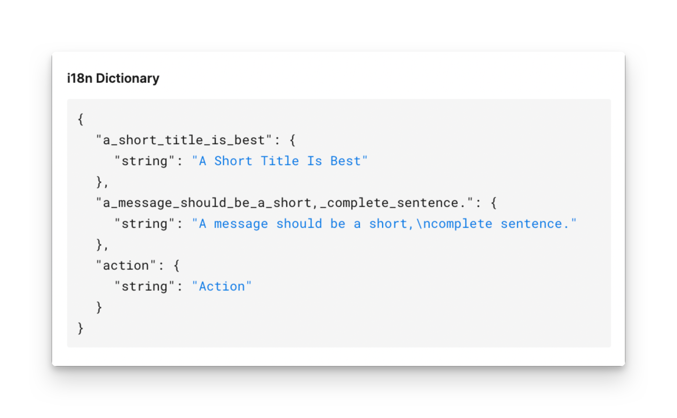 Practical example output