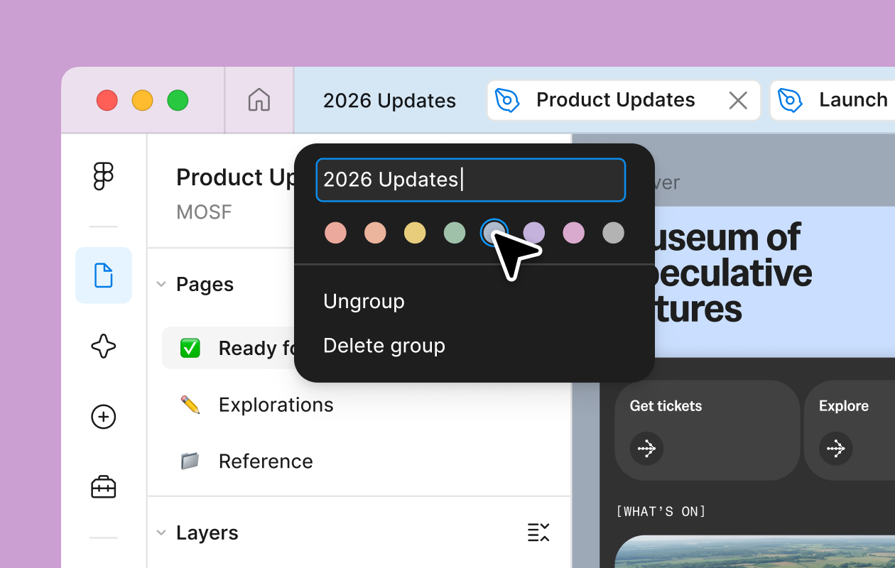 Tab groups